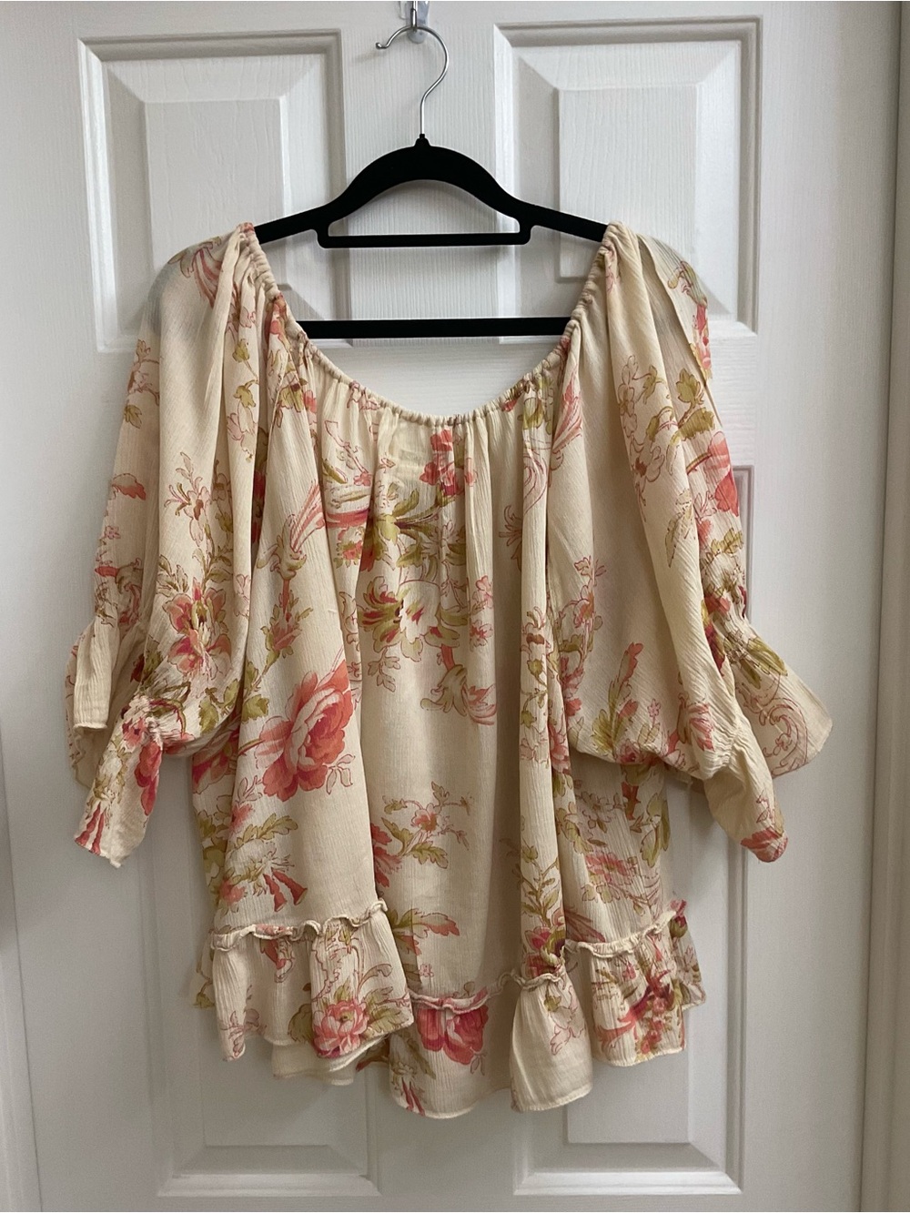 RALPH LAUREN DENIM & SUPPLY Cotton Floral Blouse Size XL - Picture 2 of 4